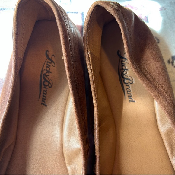 Lucky Brand Brown Leather Flats - Picture 3 of 8